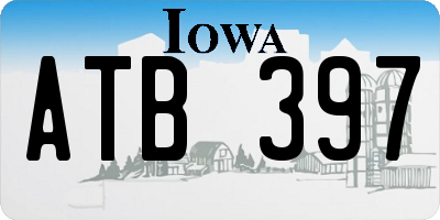 IA license plate ATB397