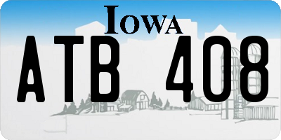 IA license plate ATB408
