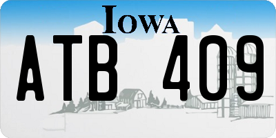 IA license plate ATB409
