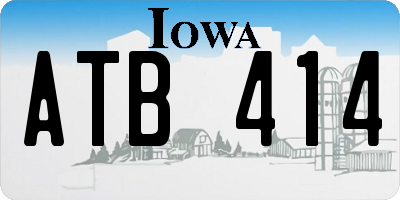 IA license plate ATB414