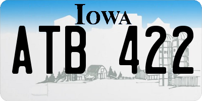IA license plate ATB422