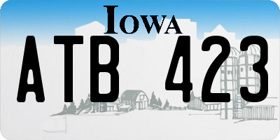 IA license plate ATB423