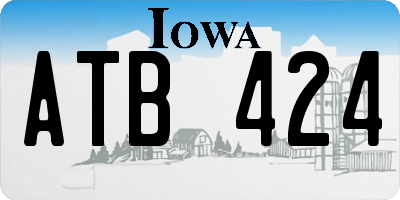 IA license plate ATB424