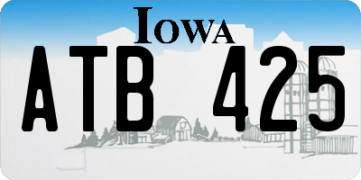 IA license plate ATB425