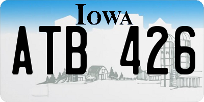 IA license plate ATB426