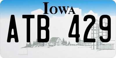 IA license plate ATB429