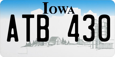IA license plate ATB430