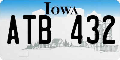 IA license plate ATB432