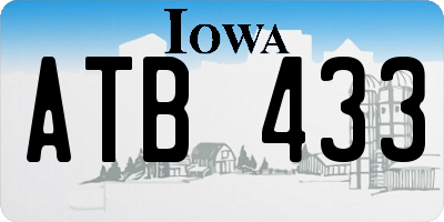 IA license plate ATB433