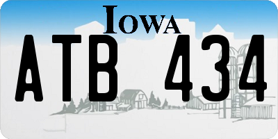IA license plate ATB434