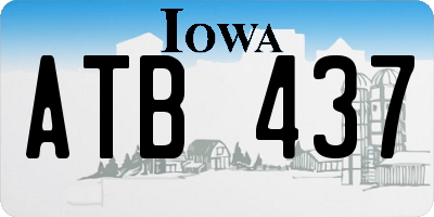 IA license plate ATB437