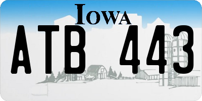 IA license plate ATB443