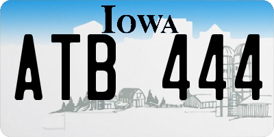 IA license plate ATB444
