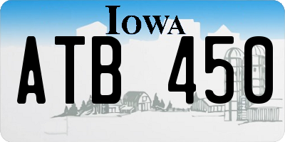 IA license plate ATB450