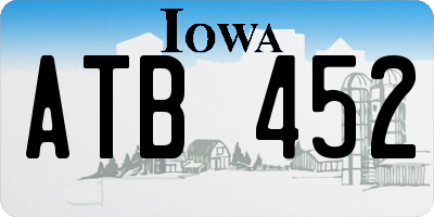 IA license plate ATB452