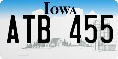 IA license plate ATB455