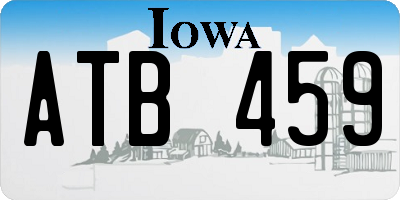 IA license plate ATB459