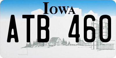 IA license plate ATB460