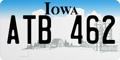 IA license plate ATB462