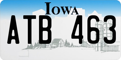 IA license plate ATB463