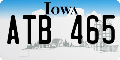 IA license plate ATB465