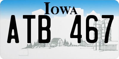 IA license plate ATB467