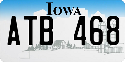 IA license plate ATB468