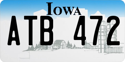 IA license plate ATB472