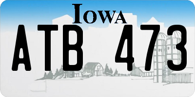 IA license plate ATB473