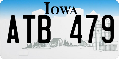 IA license plate ATB479