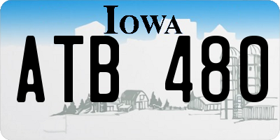 IA license plate ATB480