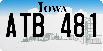 IA license plate ATB481