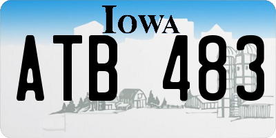 IA license plate ATB483