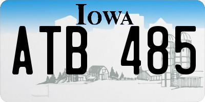 IA license plate ATB485