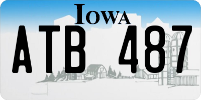IA license plate ATB487
