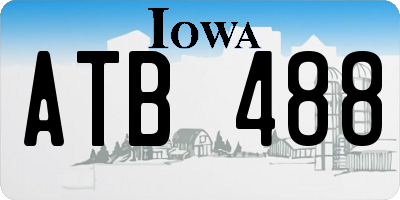 IA license plate ATB488