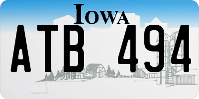 IA license plate ATB494
