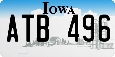 IA license plate ATB496