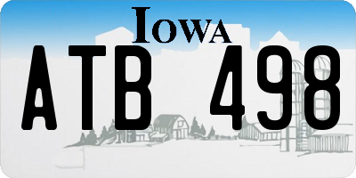 IA license plate ATB498