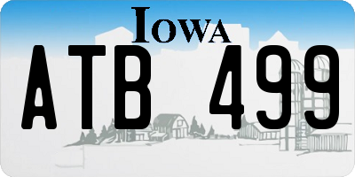 IA license plate ATB499