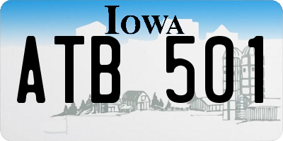 IA license plate ATB501