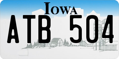 IA license plate ATB504