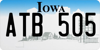 IA license plate ATB505