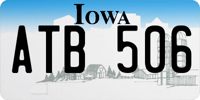 IA license plate ATB506
