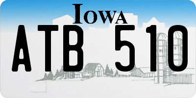 IA license plate ATB510