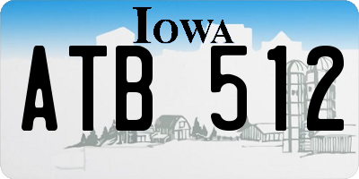IA license plate ATB512