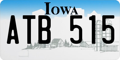 IA license plate ATB515