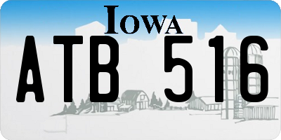 IA license plate ATB516