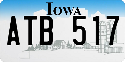 IA license plate ATB517