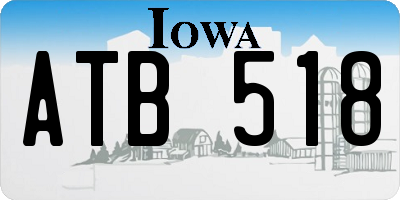 IA license plate ATB518